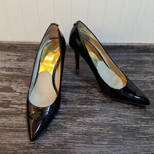 Michael Kors Women's Black Patent Leather Stiletto Pumps Size 8.5